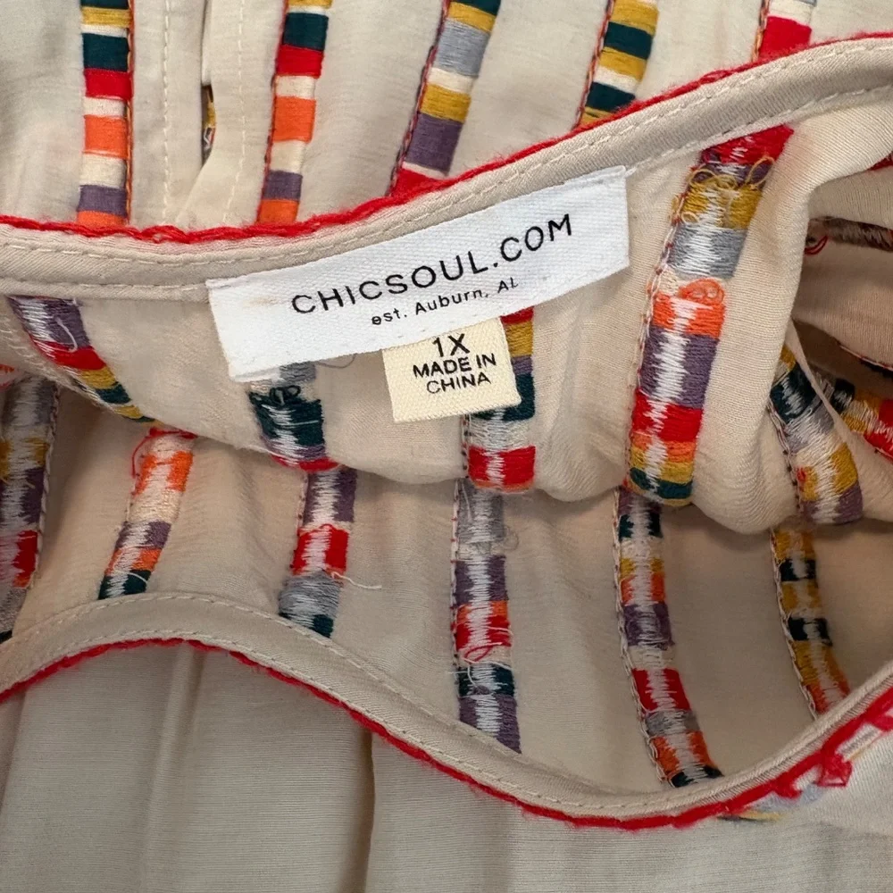 CHICSOUL Free To Wander Dress - Stone,  1X - Picture 9 of 9